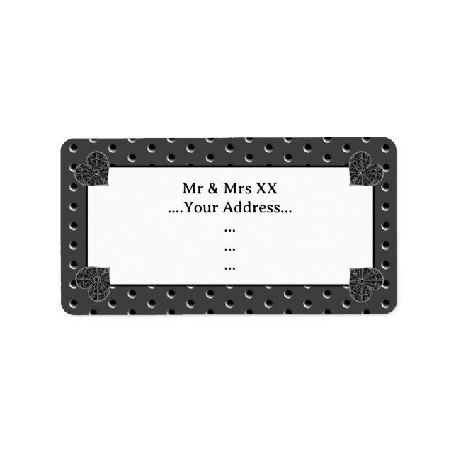 Etiqueta Ceramic Lace Black (Frente)