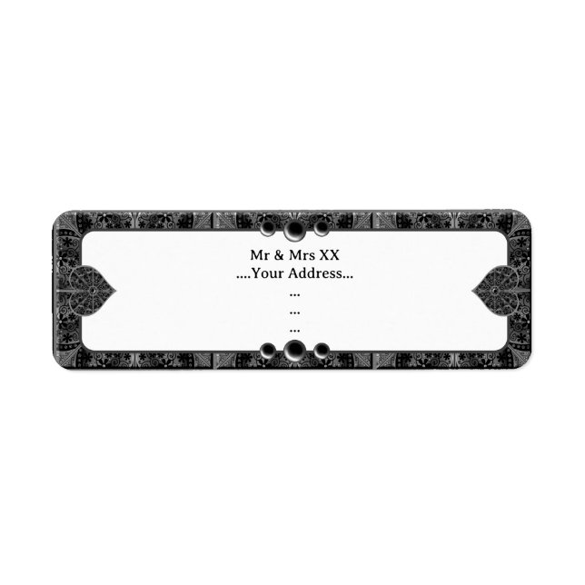 Etiqueta Ceramic Lace Black (Frente)