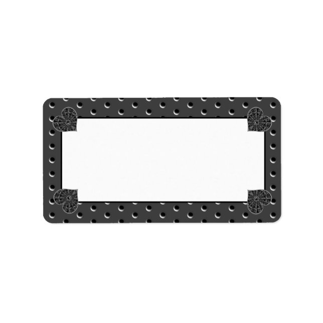 Etiqueta Ceramic Lace Black (Frente)