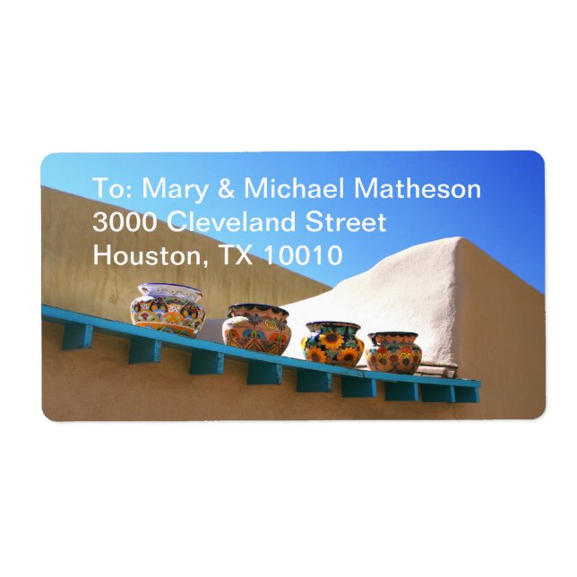 Etiqueta Cerámica en Adobe Wall (Frente)