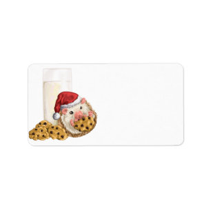 Etiqueta Cerdo de la galleta del navidad