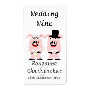 Etiqueta Cerdos Boda Wine
