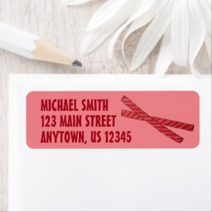 Etiqueta Cerezo rojo Licorice Látigo Licorice Twist Candy