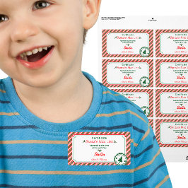 Etiqueta Certificado de Lista Buena de Navidad Aprobado por