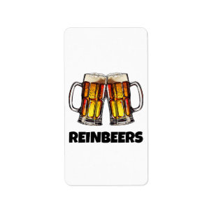 Etiqueta Cerveza Navidad Reinbeers