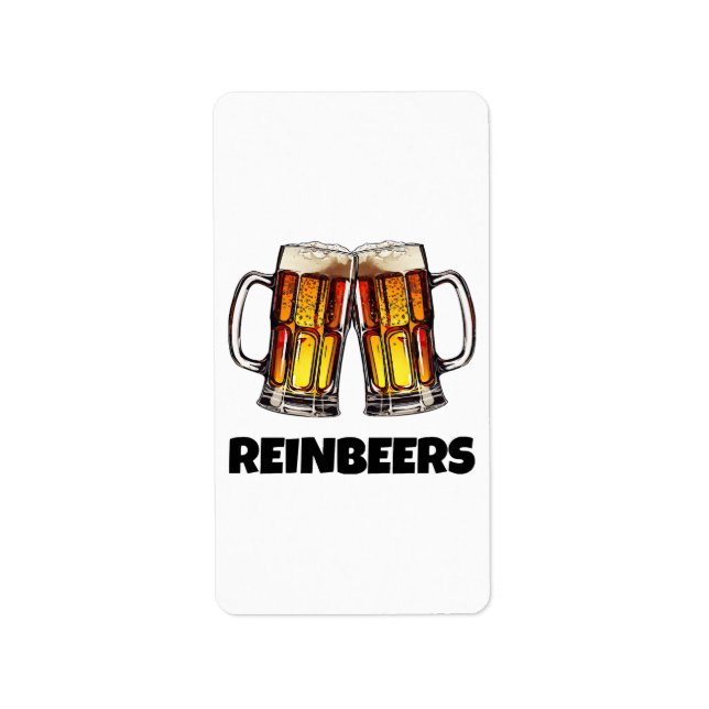 Etiqueta Cerveza Navidad Reinbeers (Frente)