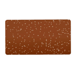 Etiqueta Cerveza raíz con burbujas pequeñas arte de fondo