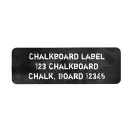 Etiqueta Chalkboard Blackboard Black & White Dusty