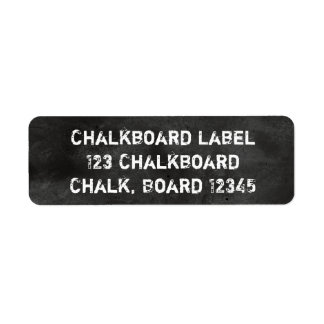 Etiqueta Chalkboard Blackboard Black & White Dusty