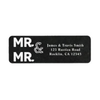 Chalkboard Chalk MR. & MR. Gay Wedding Engagement