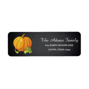 Etiqueta Chalkboard de Halloween personalizado Pequeña cala