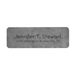 Etiqueta Chalkboard Trendy Profesional Moderno Elegante Gri