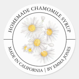Etiqueta Chamomile moderna