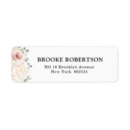 Etiqueta Champán Ivory Rubor Boda de la vegetación floral r