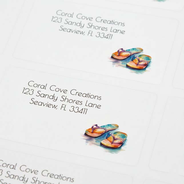 Etiqueta Chanclas Arrecife Arcoíris, personalizadas (Subido por el creador)