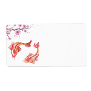 Etiqueta Charca de Koi