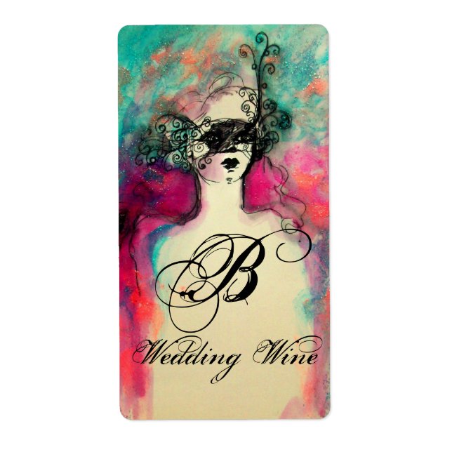 ETIQUETA CHARM WEDDING WINE MONOGRAM (Frente)