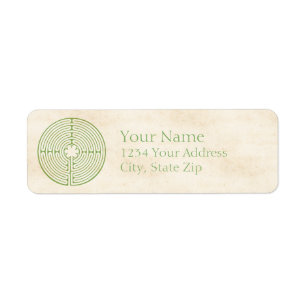 Etiqueta Chartres Labyrinth Green