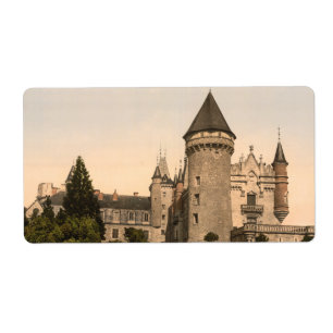 Etiqueta Chateau de Busset, cerca de Vichy, Francia