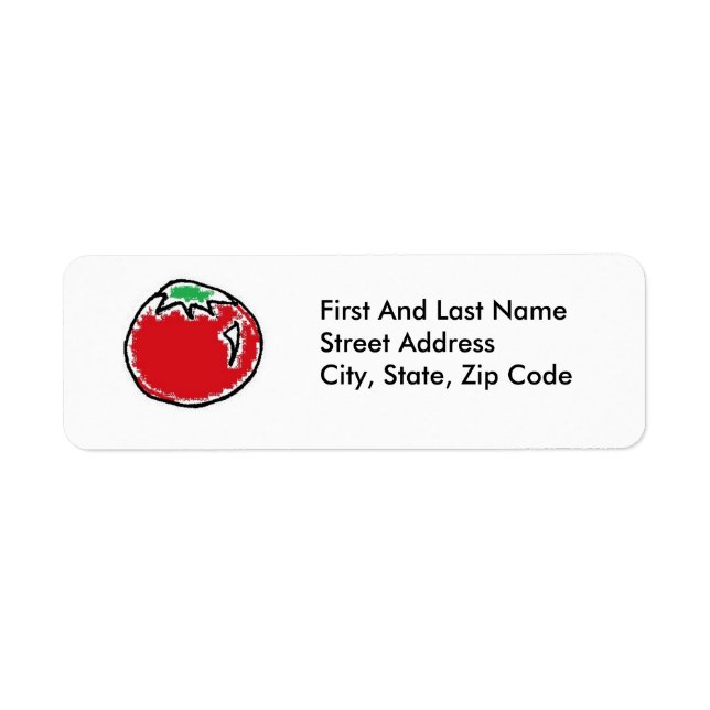 Etiqueta Cheery Cherry Tomato Personalizado (Frente)