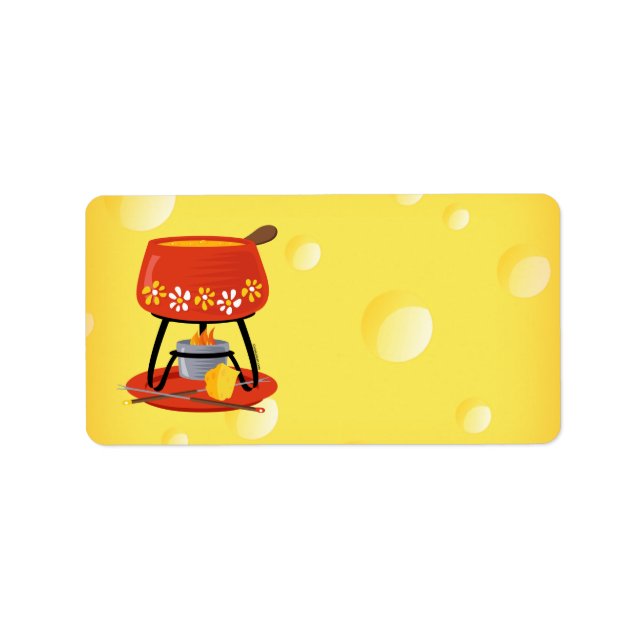 Etiqueta Cheese Fondue (Frente)