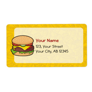 Etiqueta Cheeseburger