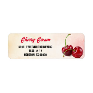 Etiqueta Cherry Fruit