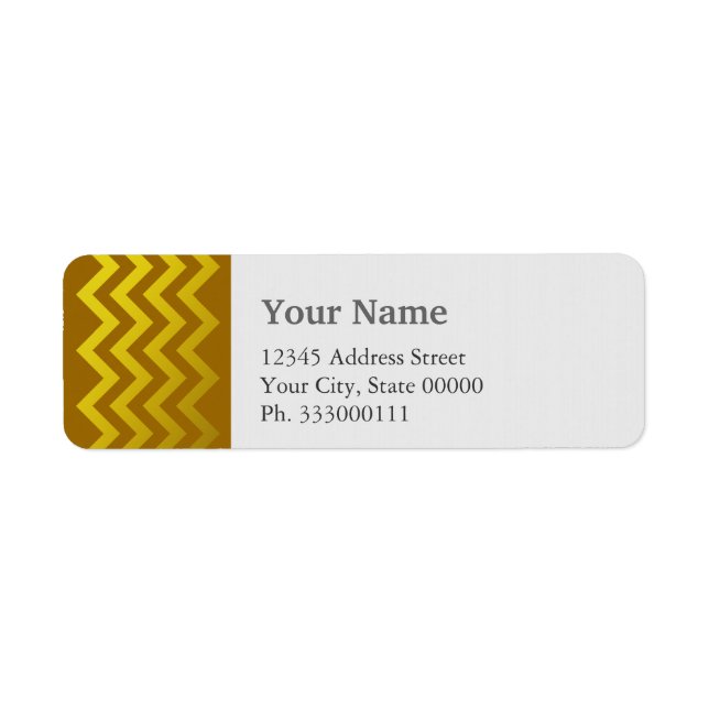 Etiqueta Chevron de oro (Frente)