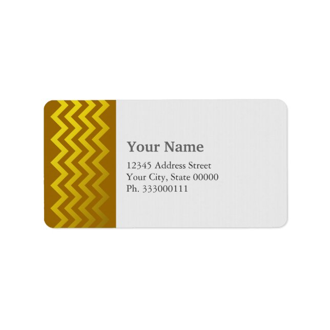 Etiqueta Chevron de oro (Frente)