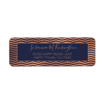 Chevron, Relieve metalizado dorado Rosa de cobre y