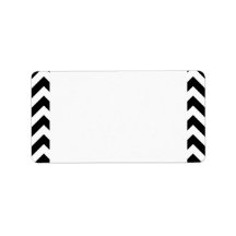 Chevrons grandes negros y blancos personalizados m