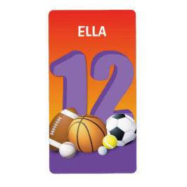 Etiqueta Chica 12.º Balls Deportiva