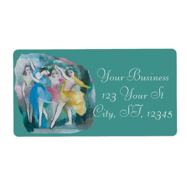 Etiqueta Chica Ballerina Dancers Thunder_Cove (Frente)