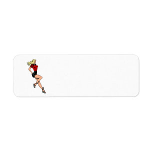 Etiqueta Chica de al lado de glamour vintage, Rubia Bombard
