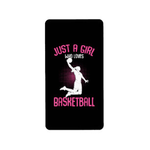 Etiqueta Chica de Baloncesto Mujeres