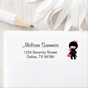 Etiqueta Chica de compras Ninja