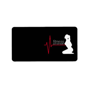 Etiqueta Chica de fitness