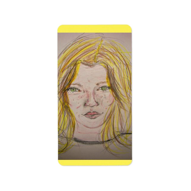 Etiqueta Chica de modelo (Frente)