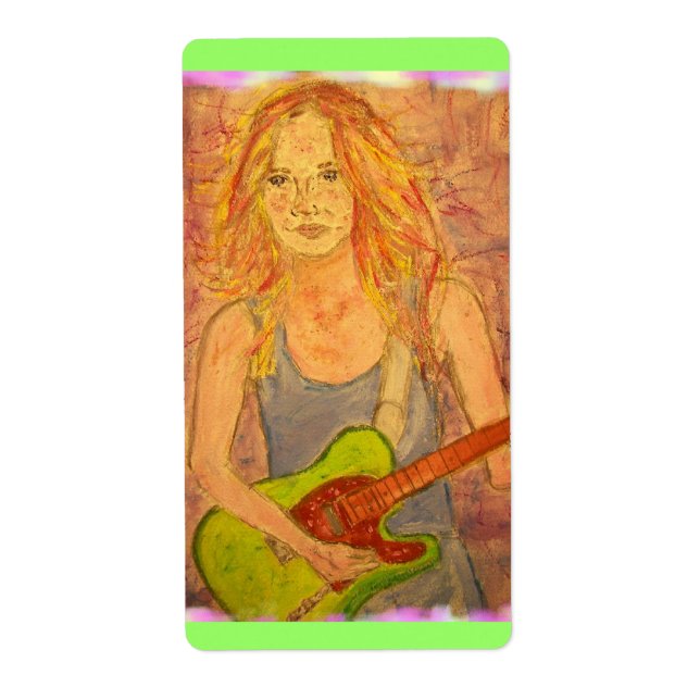 Etiqueta chica de rock folclórico (Frente)