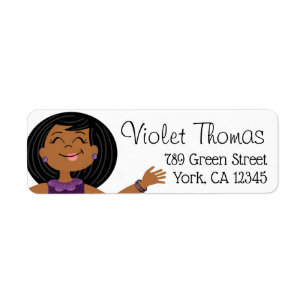 Etiqueta Chica Fiesta PurpleGlitzy