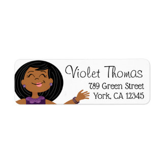 Etiqueta Chica Fiesta PurpleGlitzy