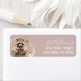 Etiqueta Chica floral de la primavera de Woodland Baby Show