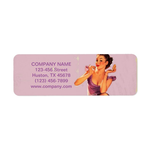 Etiqueta chica Hair Makeup Artista Cosmetólogo (Frente)