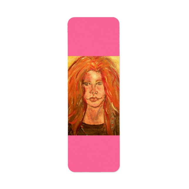 Etiqueta Chica hippie (Frente)