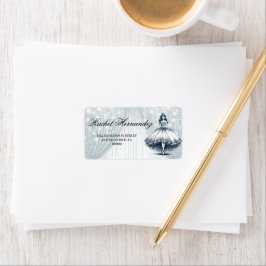 Etiqueta Chica Quinceañera Azul