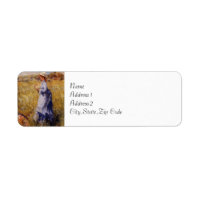 Chica reuniendo flores por Renoir
