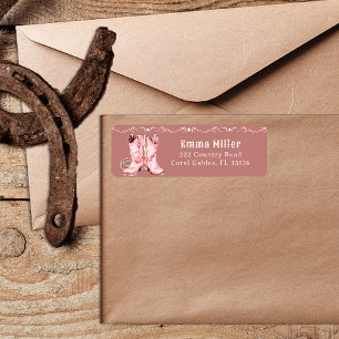 Etiqueta Chica rosa bota el regreso de Baby Shower occident
