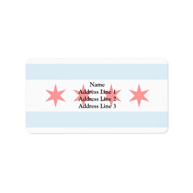 Etiqueta Chicago, Estados Unidos (Frente)