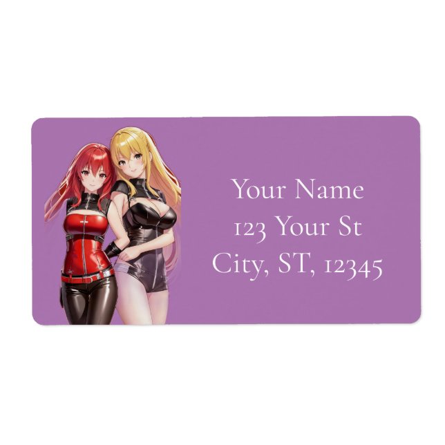 Etiqueta Chicas Cuadros Anime Thunder_Cove (Frente)