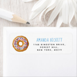 Etiqueta Chicas de Donut Modernas Baby Shower Sprinkle